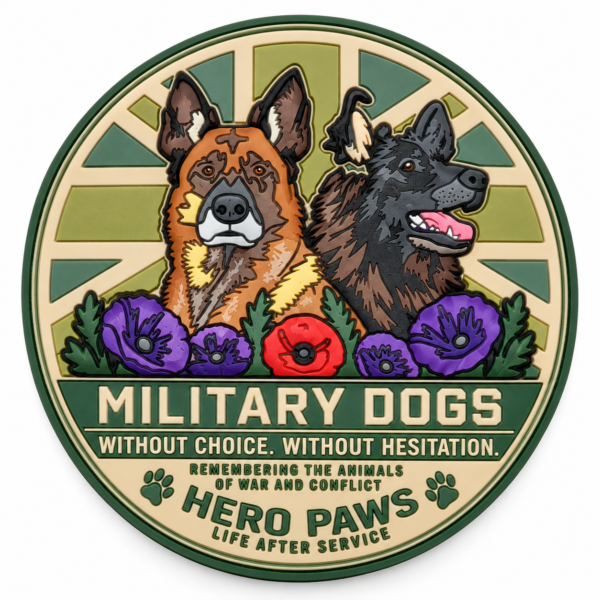 Hero Paws Military Dogs Remembrance Patch