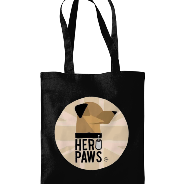 Hero paws original logo tote bag