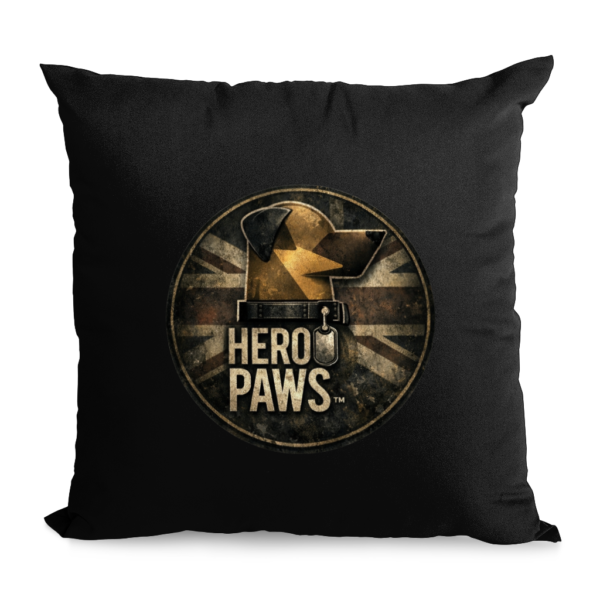 hero paws tactical logo cushion