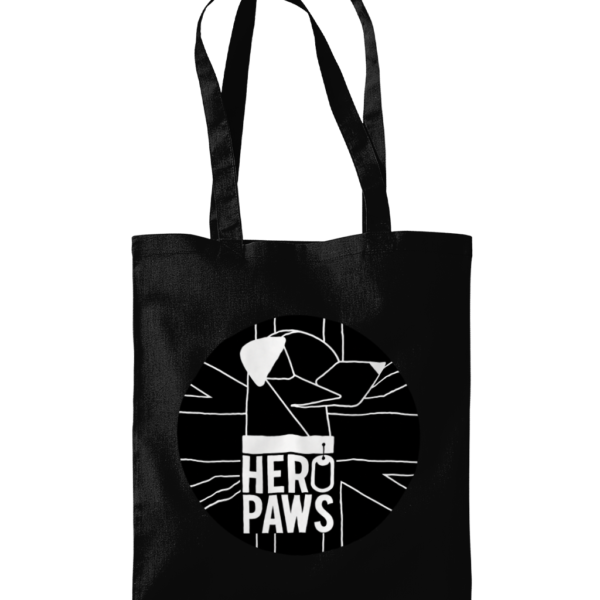 hero paws stealth logo tote bag