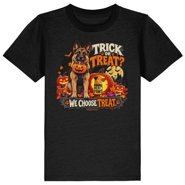 Trick or Treat Howl-o-ween kids t shirt